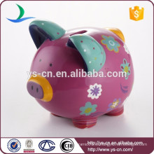 Banco de dinero decorativo Cerdo cerámica